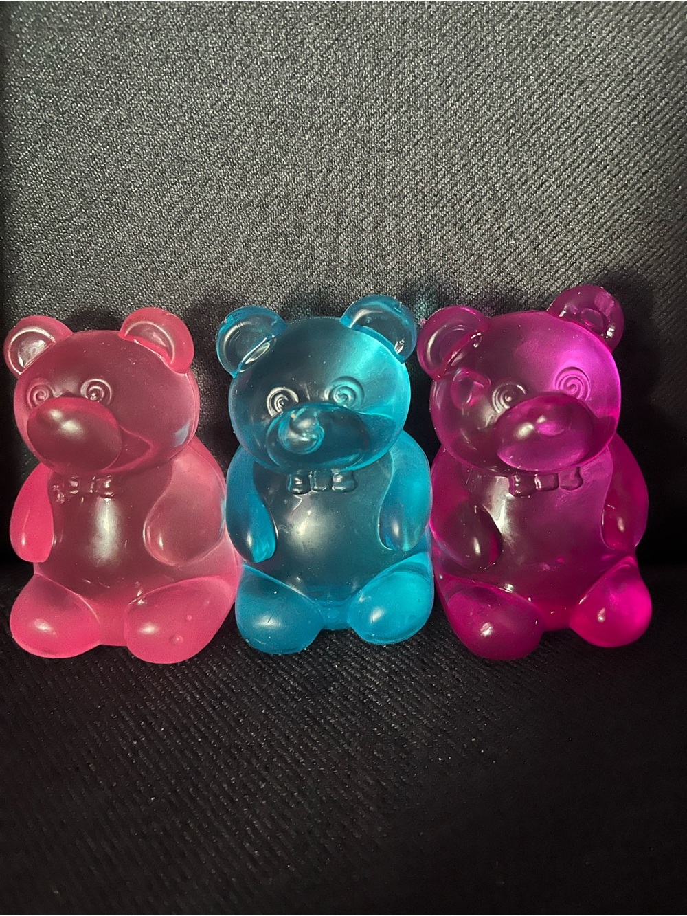 3 pack squishy gummy bears